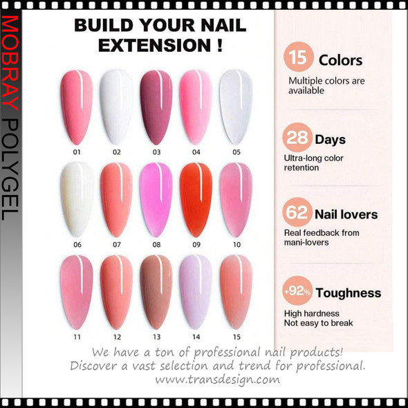 MOBRAY POLYGEL Milk White 1oz. #006