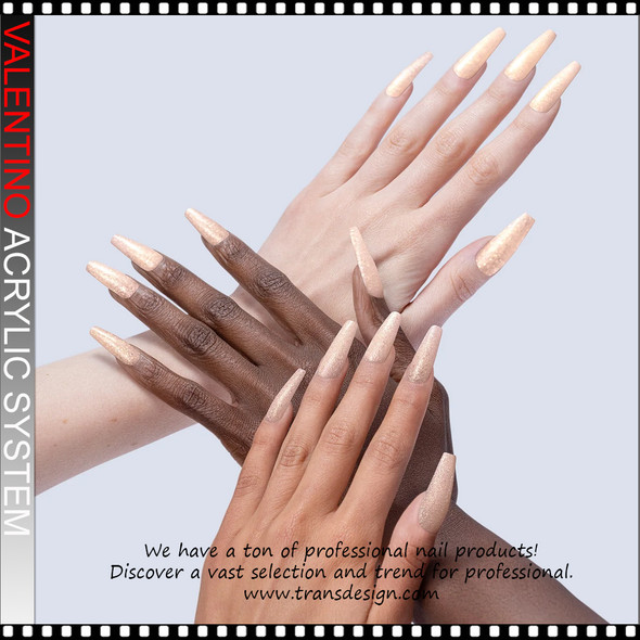 V BEAUTY PURE VALENTINO Acrylic Powder Hidden Pleasure 1.5oz.