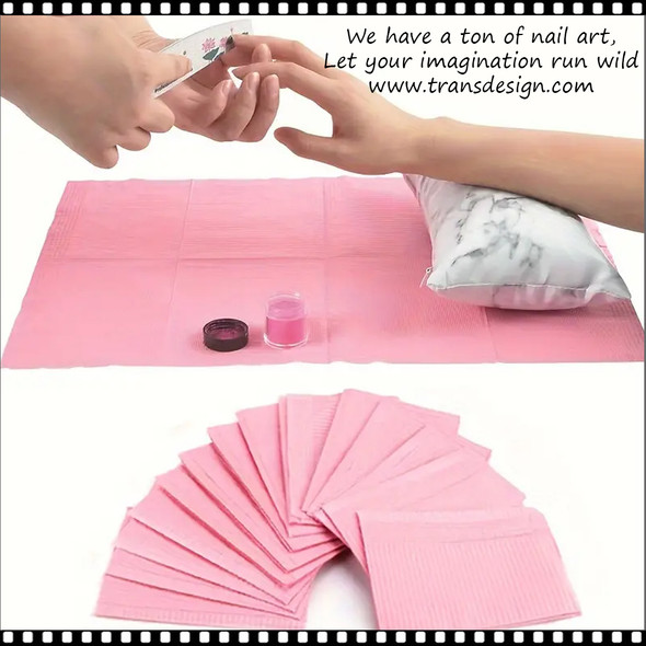 INSTANT MANICURE TABLE MAT Blue 13 x 18" 125 Pcs/Pack *
