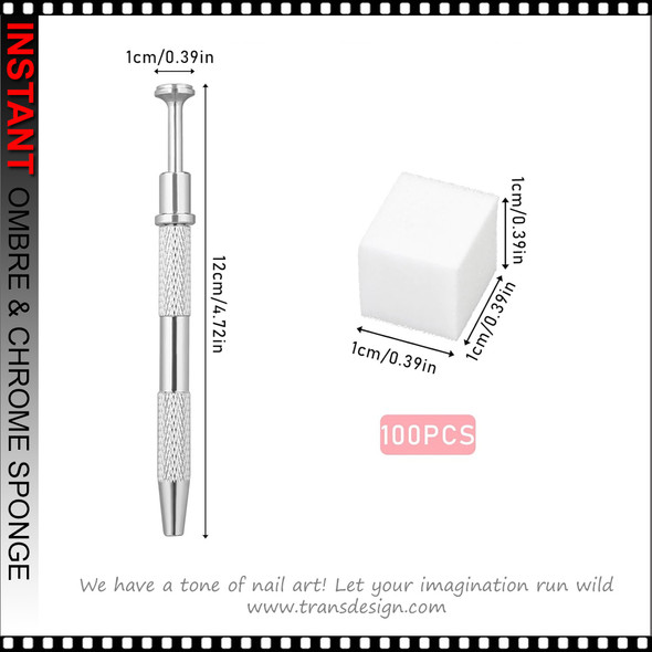 OMBRE & CHROME SPONGE Replacement 100/Pack 