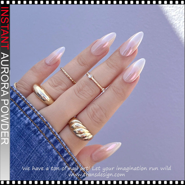 INSTANT AURORA Dark Magenta Bronze Textured Effect 1g.