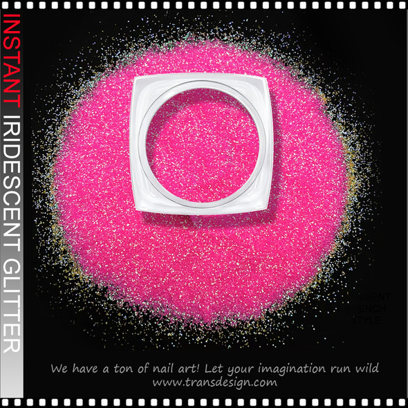 GLITTER IRIDESCENT Hot Pink to Gold Effect, Medium 4g/Jar #C53
