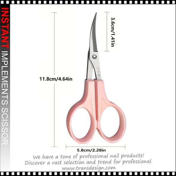 SCISSOR  Stainless Steel Curved Tip, 4.5" Length