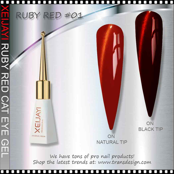 XEIJAYI CAT EYE Ruby Red 01 #KG106-01
