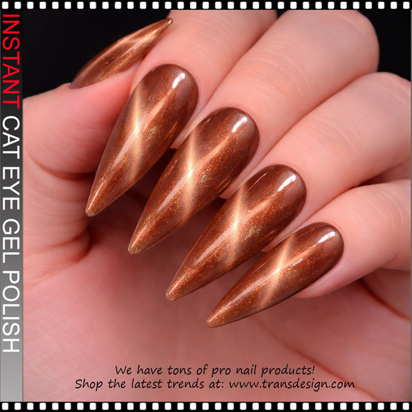 INSTANT CAT EYE GEL bronze holographic 0.5oz.