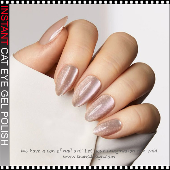 INSTANT CAT EYE GEL soft pink aurora 0.5oz.