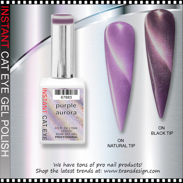 INSTANT CAT EYE GEL purple aurora 0.5oz.