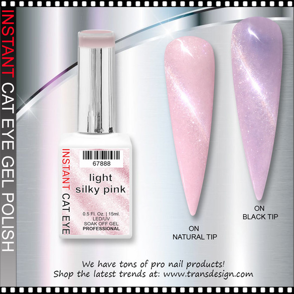 INSTANT CAT EYE GEL light silky pink 0.5oz.