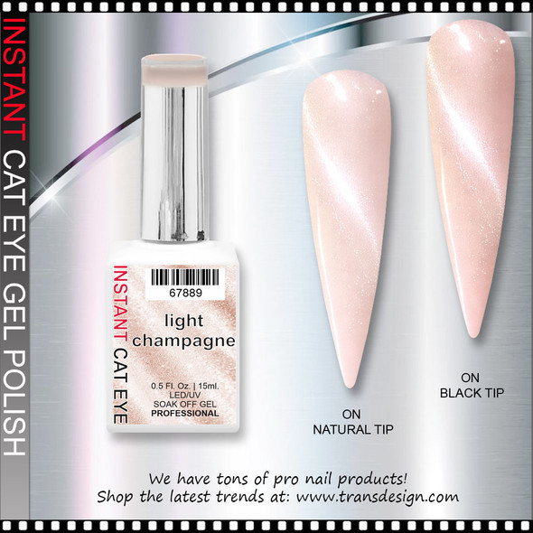 INSTANT CAT EYE GEL light champagne 0.5oz.