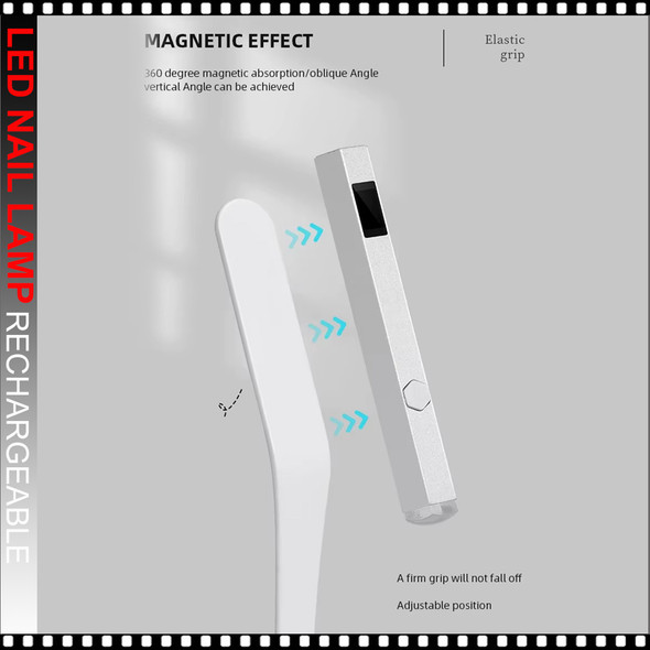 LED/UV Nail Dryer with Magnetic Holder, Purple