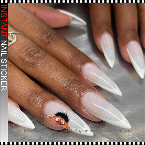 NAIL STICKER Cartoon, Sesame Street, Elmo, Cookie Monster, Big Bird, Bert, Ernie #R294