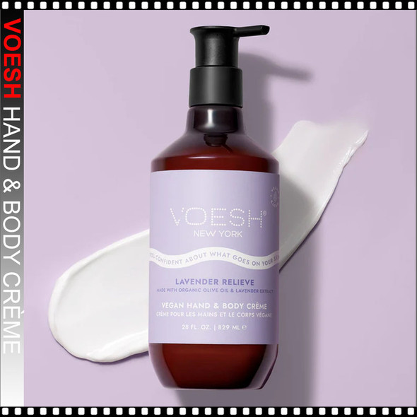 VOESH VEGAN Body & Hand Creme Lavender Relieve 28oz.