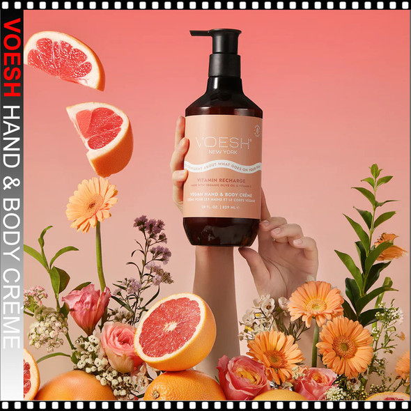 VOESH VEGAN Body & Hand Creme Vitamin Recharge 28oz.