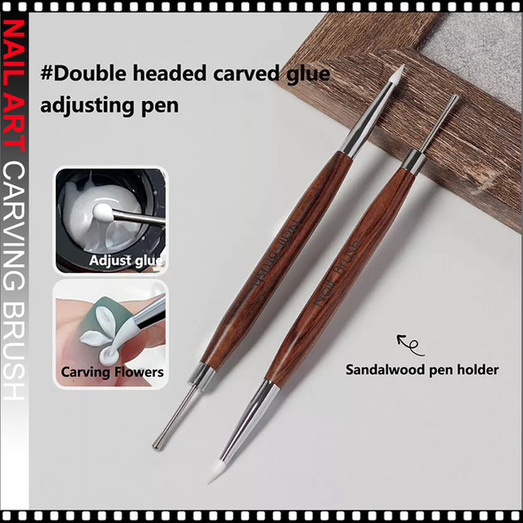 NAIL ART SILICONE Carving Brush