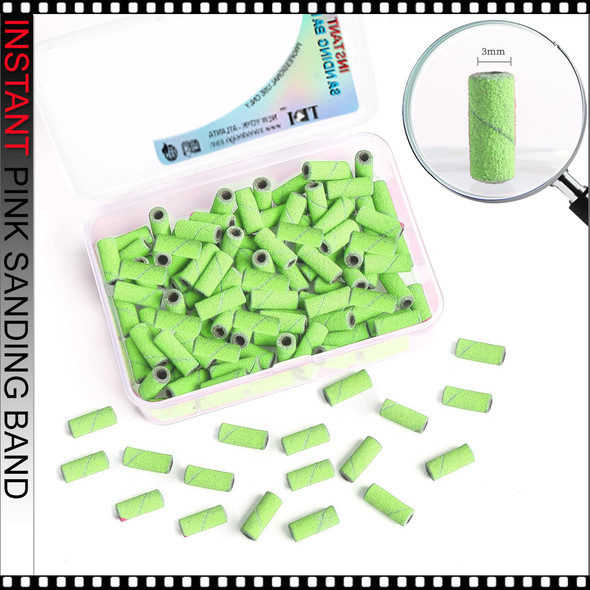 INSTANT SANDING BAND Mini 3mm Dia. Green, Fine 180 Grit 50/Case INSTANT SANDING BAND Mini 3mm Dia. Green, Fine 180 Grit 50/Case