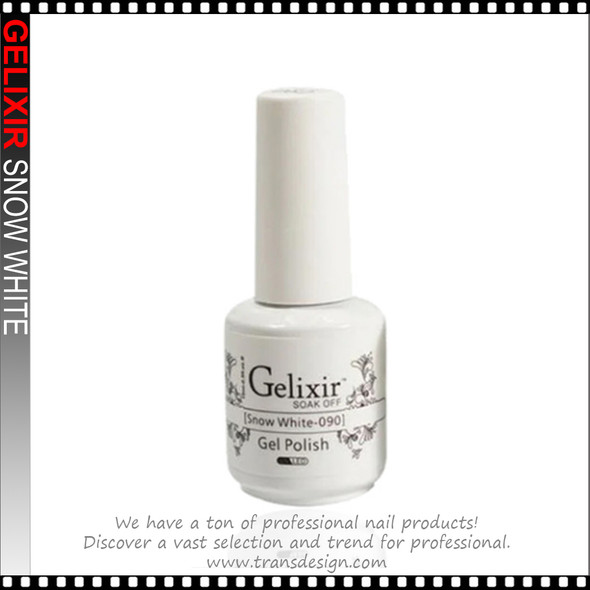 GELIXIR Soak Off Snow White #090