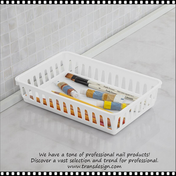 BASKET White Utility 10.5" x 6.5" x 2.4" H
