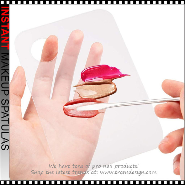 Stainless Steel Cosmetic Mixing Makeup Spatula Scoop