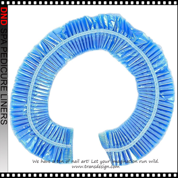 DND Spa Pedicure Liners Crystal BLUE 400/Box.