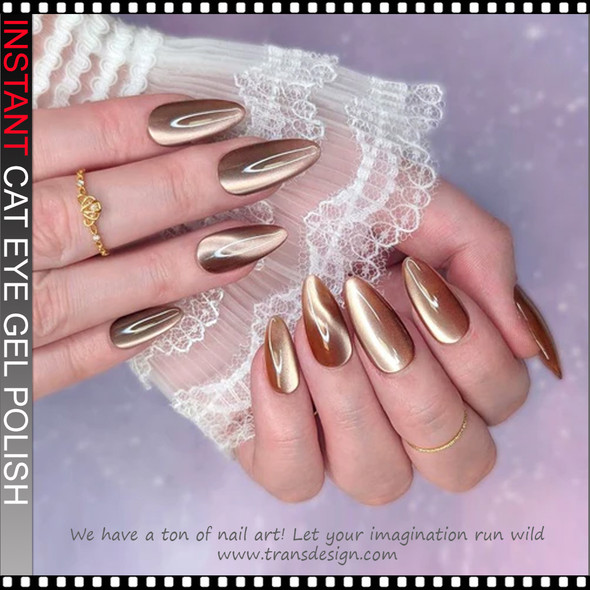 INSTANT CAT EYE GEL Gold 0.5oz.