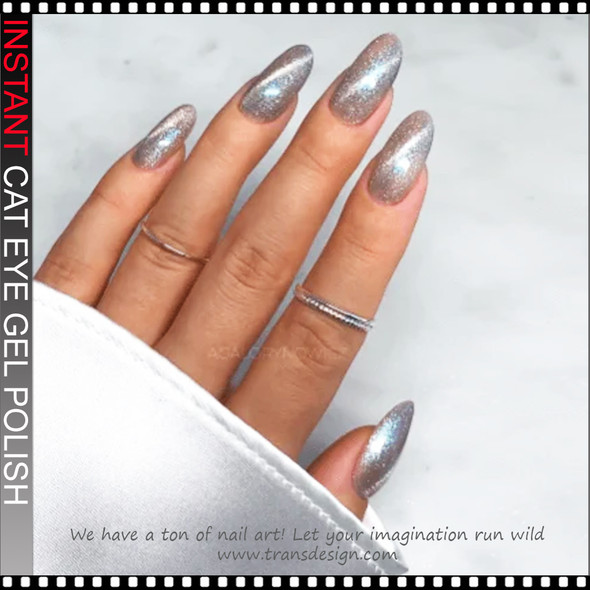 INSTANT CAT EYE GEL Silver Laser 0.5oz.