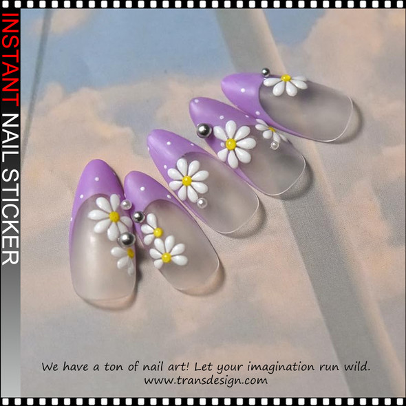 NAIL STICKER 3D Daisy Bloom #MS-62