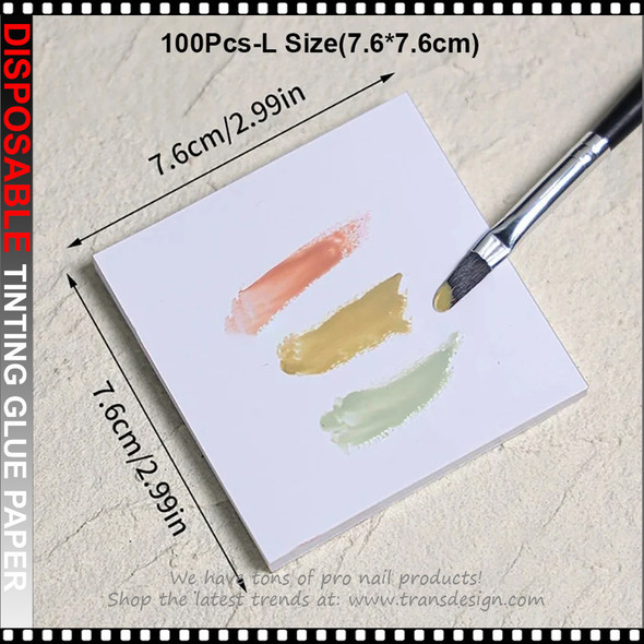 NAIL ART Disposable Color Palette 100 Sheet