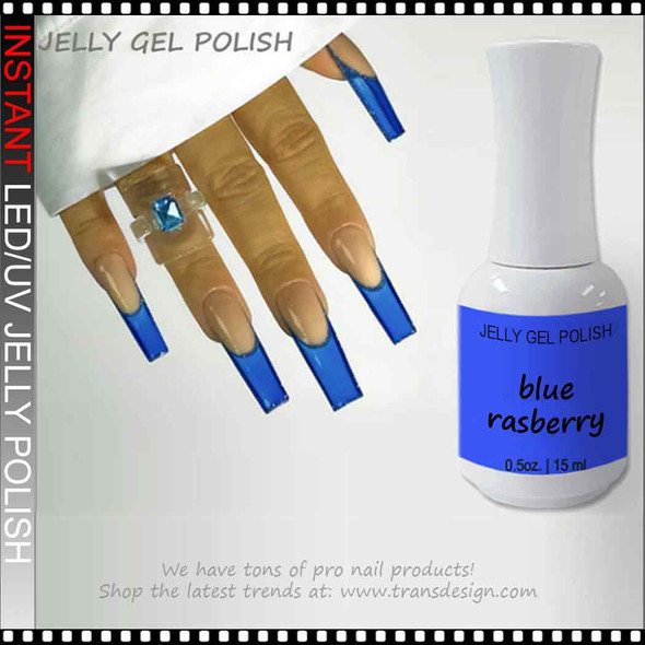 INSTANT Jelly Gel Polish, blue raspberry 0.5oz.