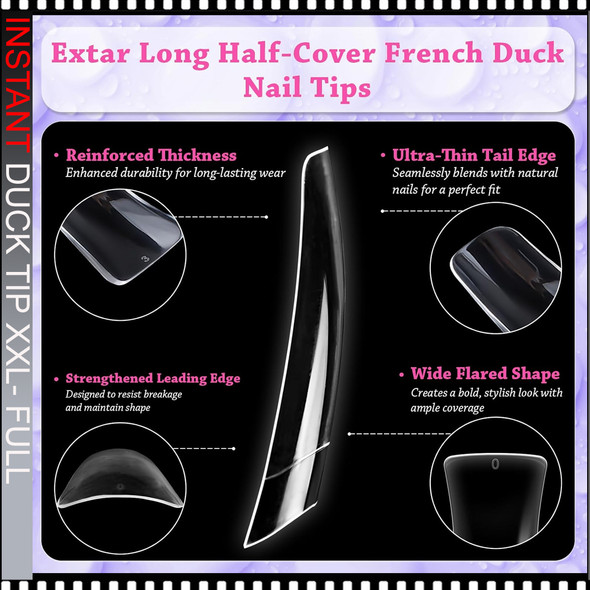 INSTANT TIP Duck, XX-Long, Full Cover, Clear 120/Case 