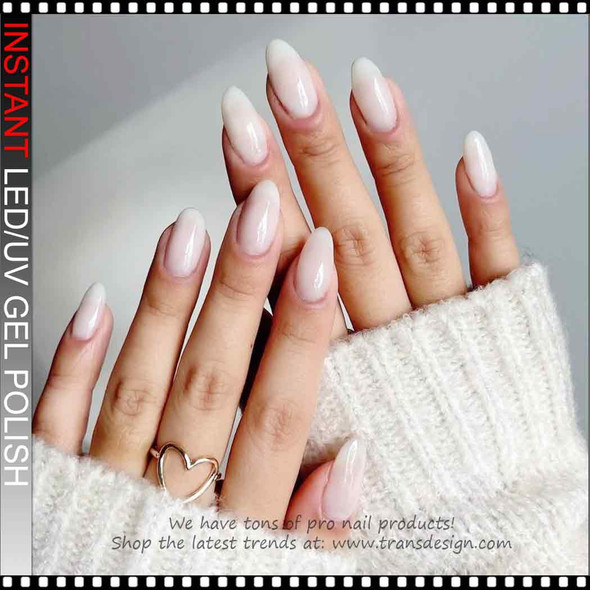 INSTANT LED/UV Gel Polish Sheer White 0.5oz.