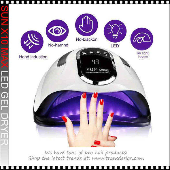 SUN X10 MAX  LED NAIL GEL Light 120 Watt *