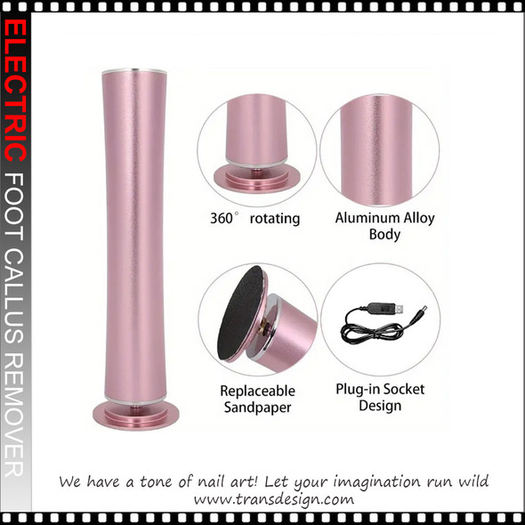 CALLUS REMOVER Electric ,Pink, Rechargeable