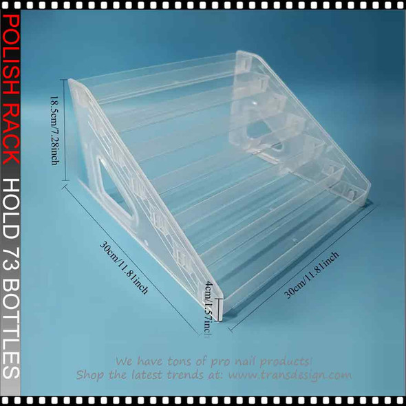 INSTANT 7-Tier Plastic Display Rack 63 Bottles