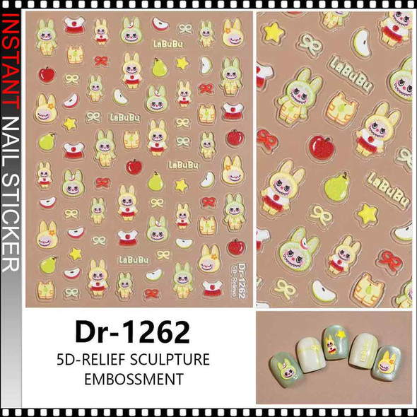 NAIL STICKER 5D POP MART's The Monsters series #DR-1262 NAIL STICKER 5D POP MART's The Monsters series #DR-1262