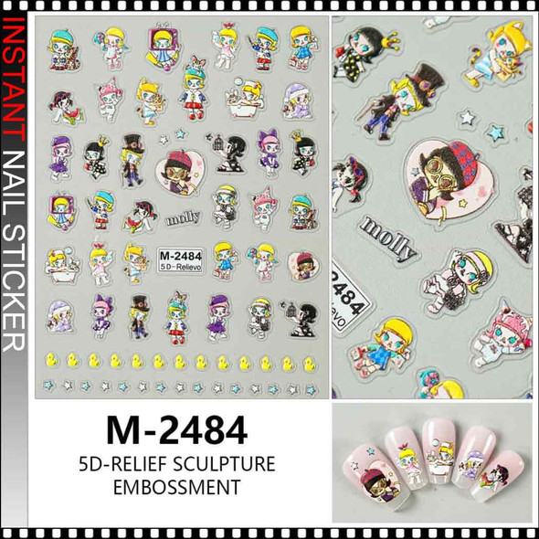 NAIL STICKER 5D POP MART's Molly #M-2484 NAIL STICKER 5D POP MART's Molly #M-2484