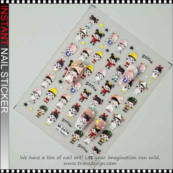 NAIL STICKER 5D SKULLOANDA BABY's Zofea Cartoon Girl #M-2467 NAIL STICKER 5D SKULLOANDA BABY's Zofea Cartoon Girl #M-2467