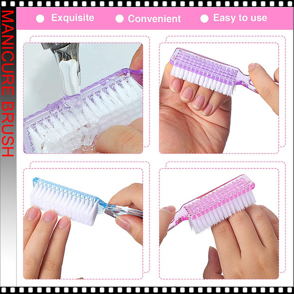 BERKELEY Manicure Brush Soft Hair Assorted Colors 72/Box