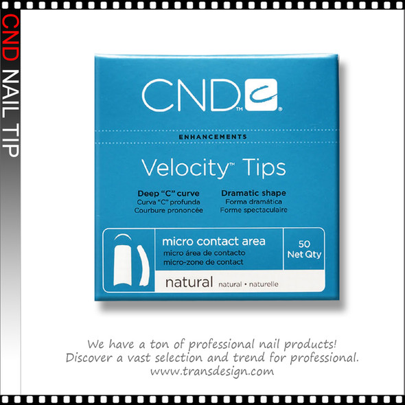 CND Velocity Tips Natural 50/Pack CND Velocity Tips Natural 50/Pack