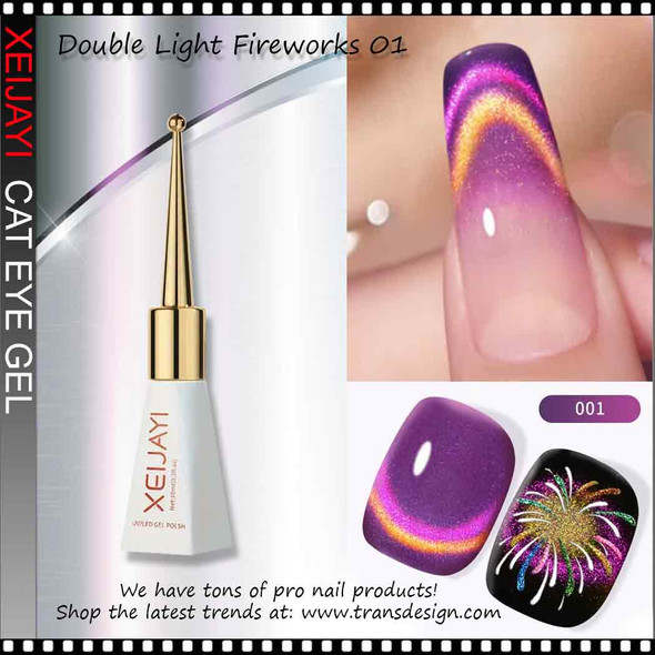 XEIJAYI SCEPTER BOTTLE CAT EYE  Double Light Fireworks 01 #KG101-09