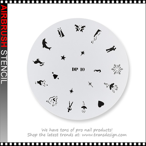 AIRBRUSH STENCILS Snowflake, Dolphin, Couple dancing, Star shapes AIRBRUSH STENCILS Snowflake, Dolphin, Couple dancing, Star shapes