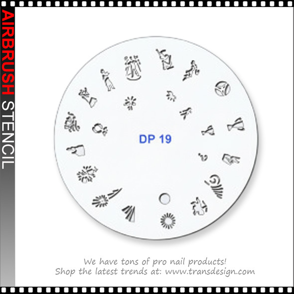 AIRBRUSH STENCILS Elegant female, Flowers, sunbursts, And Circular Motifs AIRBRUSH STENCILS Elegant female, Flowers, sunbursts, And Circular Motifs