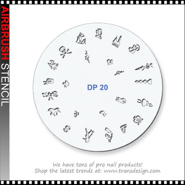 AIRBRUSH STENCILS Horse, Bird, and Abstract Animal Forms, Skullcap AIRBRUSH STENCILS Horse, Bird, and Abstract Animal Forms, Skullcap