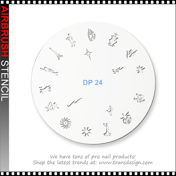 AIRBRUSH STENCILS Eiffel Tower, Cross and Religious Symbols, Stars, Flowers AIRBRUSH STENCILS Eiffel Tower, Cross and Religious Symbols, Stars, Flowers