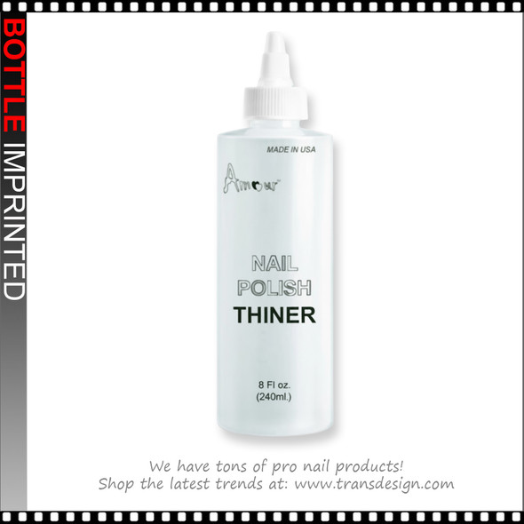 BOTTLE Imprinted 'POLISH THINNER' with Twist Top Cap 8oz. BOTTLE Imprinted 'POLISH THINNER' with Twist Top Cap 8oz.