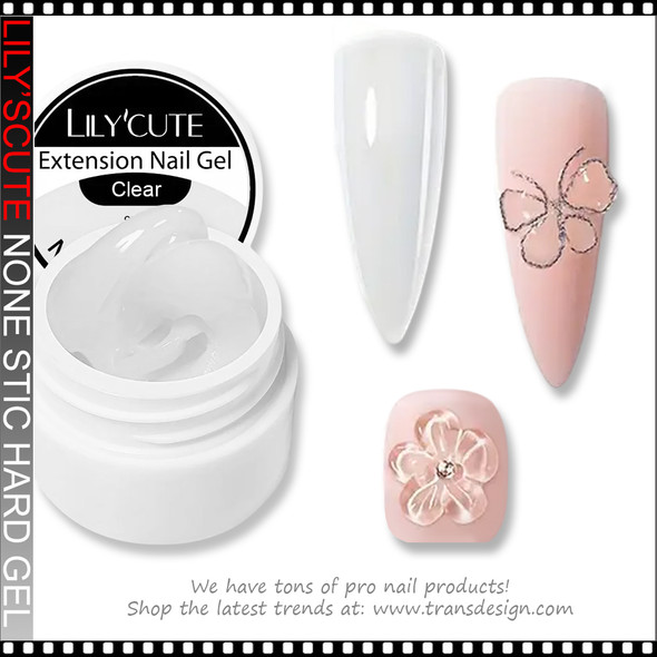 LILY'SCUTE None-stick Hard Gel Clear 0.24oz. LILY'SCUTE None-stick Hard Gel Clear 0.24oz.