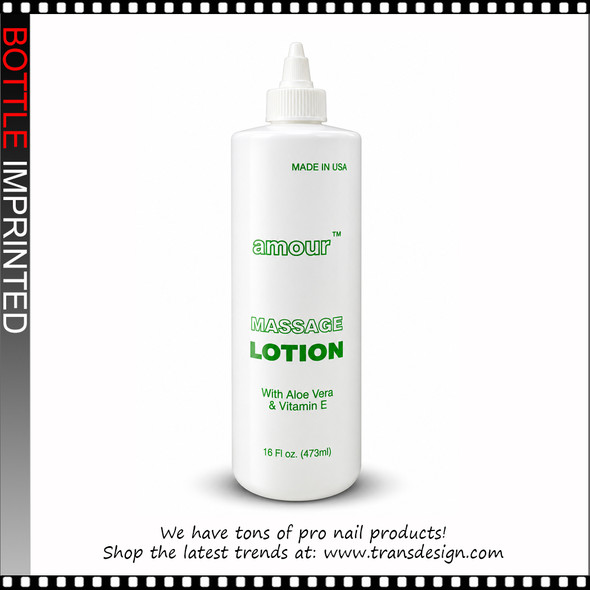 BOTTLE Imprinted 'LOTION' Green with Twist Top Cap 16oz. *