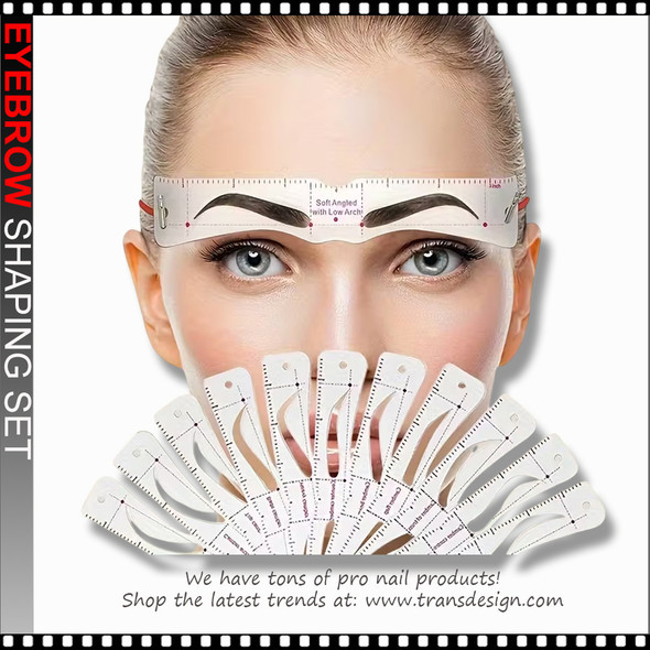 Reusable Perfect Eyebrow Shaping 12pcs/Set  Reusable Perfect Eyebrow Shaping 12pcs/Set