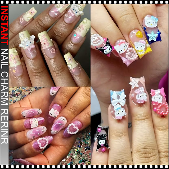 NAIL CHARM RESIN Sanrio Cute Bunny 12/Case 