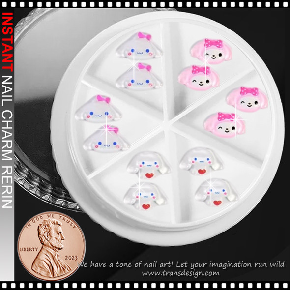 NAIL CHARM RESIN Sanrio Cute Bunny 12/Case 