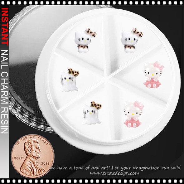 NAIL CHARM RESIN 3D Hello Kitty 6/Case #6